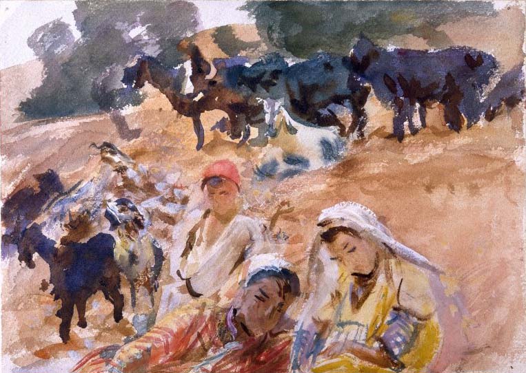 John Singer Sargent Goatherds